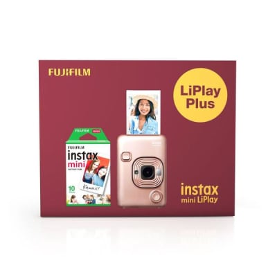 Fuji Instax mini Liplay Plus Camera (With Film) Black