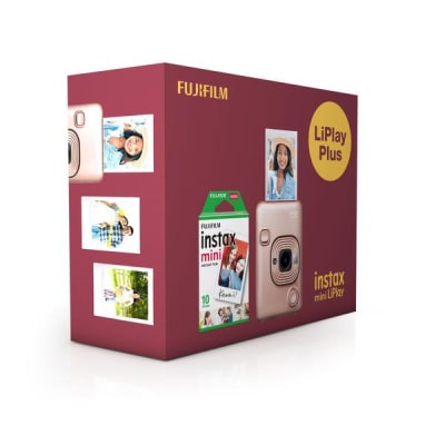 Fuji Instax mini Liplay Plus Camera (With Film) Black