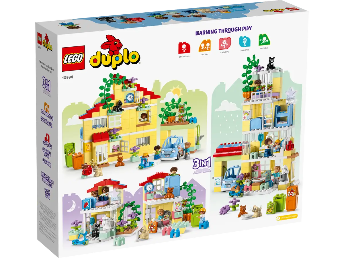 LEGO 10994 DUPLO My Town The Family House 3-in-1 Building Set (1083 Pieces)