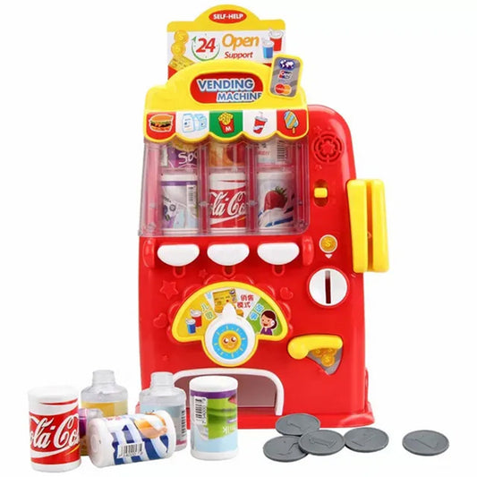 Baby Musical Vending Machine Set, Electronic Drink Machine, Educational Learning Toy