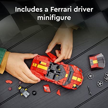 LEGO Speed Champions Ferrari 812 Competizione 76914, Sports Car Toy Model Building Kit, 2023 Series, Collectible Race Vehicle Set