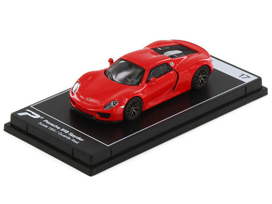 PosterCars 1:64 Porsche 918 Spyder – Guards Red | Hypercar League Collection Diecast Model
