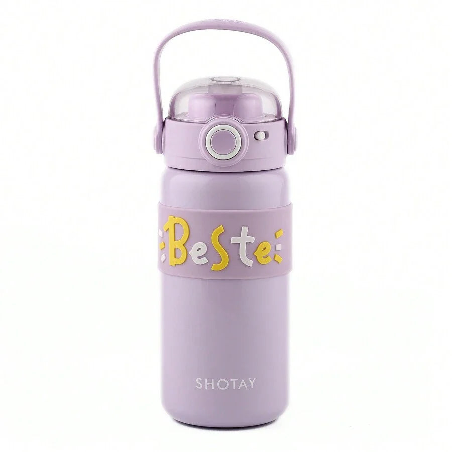 Shotay Steel Water Bottle Kids | 500 ML (Purple)