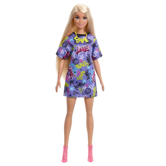Barbie Doll with Clothes and Accessories, Blond Hair and 3 Party-Themed Mix-and-Match Outfits Including Dresses, Purses and Heels