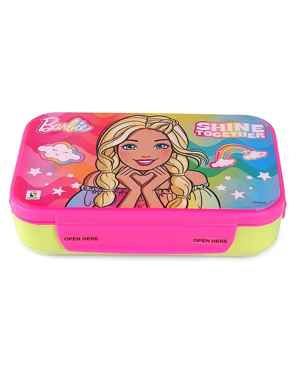 Striders Barbie Printed Lunch Box - 700Ml