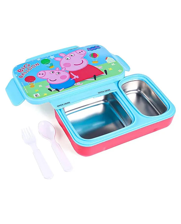 Striders Peppa Pig Printed Lunch Box - 700Ml