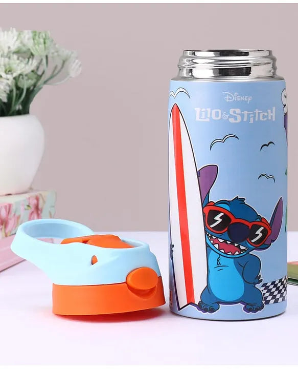 Striders Disney Lilo and Stitch Printed Stainless Steel Sipper Bottle - 500Ml