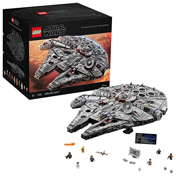 LEGO Star Wars Ultimate Millennium Falcon 75192 Expert Building Kit and Starship Model, Best Gift and Movie Collectible for Adults (7541 Pieces)
