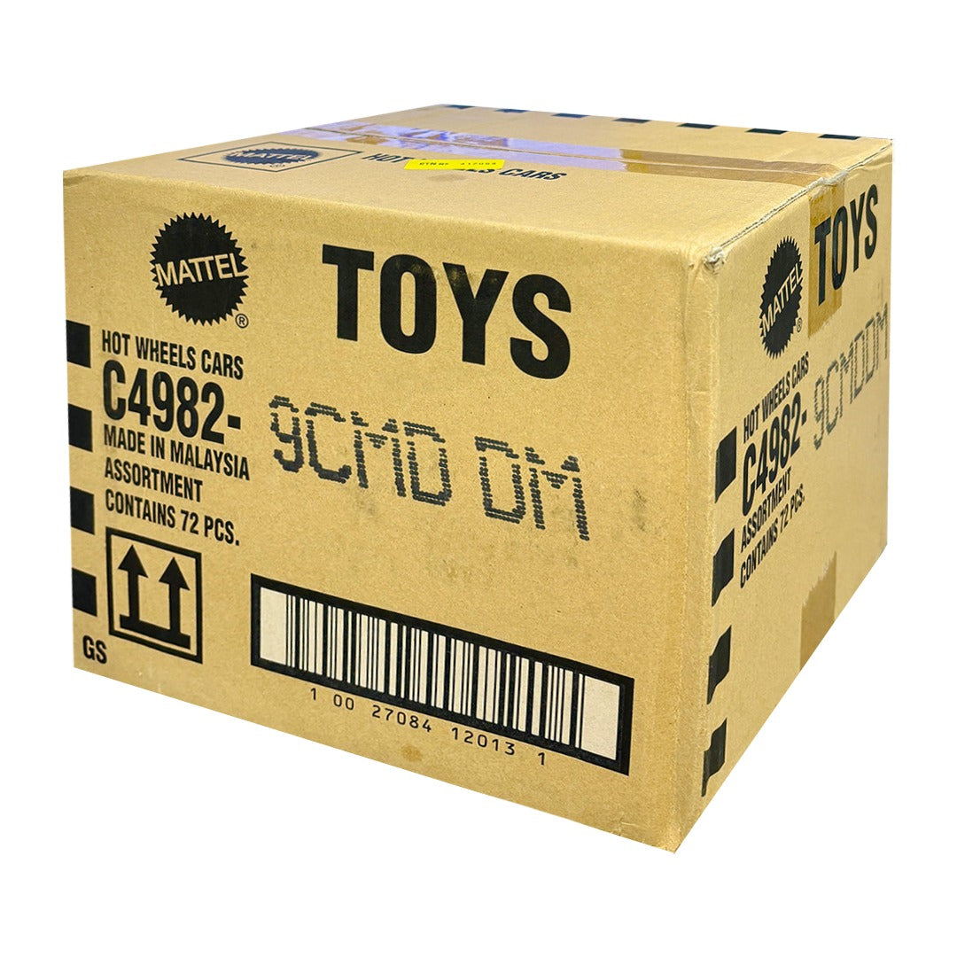 Hot Wheels 2025 Factory-Sealed Case D (9CMD DM) – 72 Die-Cast Cars by Mattel (Brand New Box)