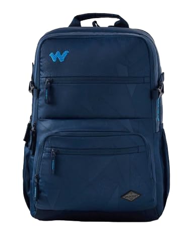 Wildcraft Evo 45L Laptop & School Backpack (12962) – Mosaic Navy | Spacious, Durable & Travel-Ready with Rain Cover
