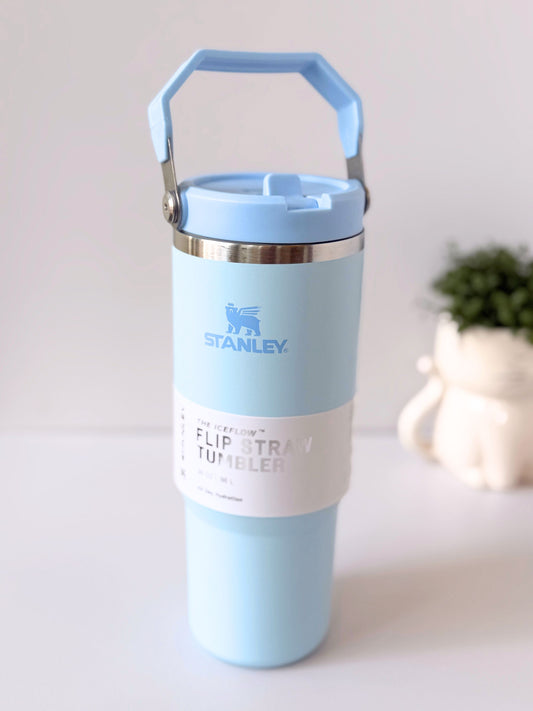 Stanley IceFlow™ Flip Straw Tumbler | 887ml with Straw for Water (30 oz) (Blue)
