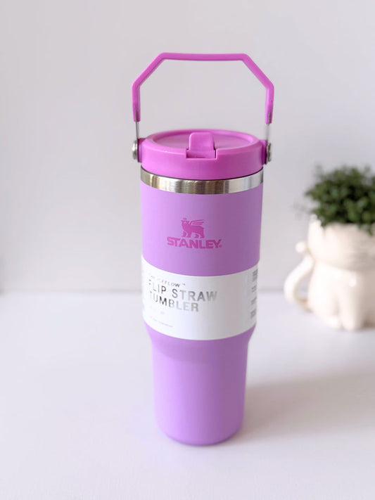 Stanley IceFlow™ Flip Straw Tumbler | 887ml with Straw for Water (30 oz) (Purple)