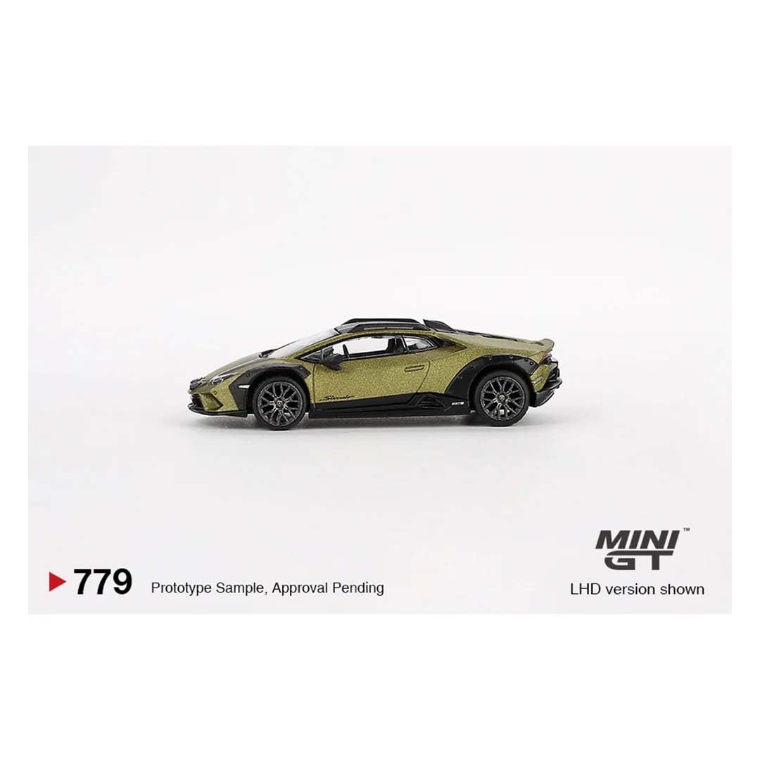 Mini GT Die Cast Collectrors Model Cars: (Lambo'Rghini Hura'can Sterrato Verda GEA Matt)