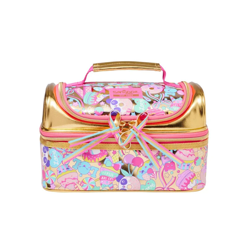 Smiggle Lunch Bag : Golden Icecream Double Decker 7 Inch For Kids