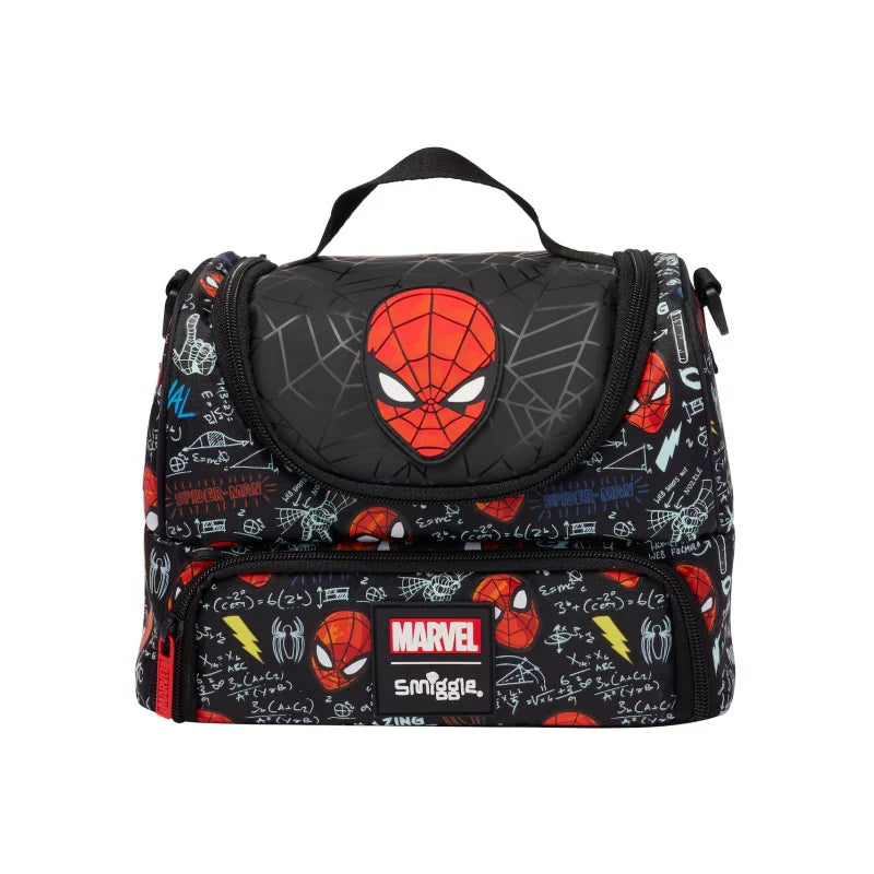 Smiggle Lunch Bag : Spider-Man Double Decker 7 Inch For Kids