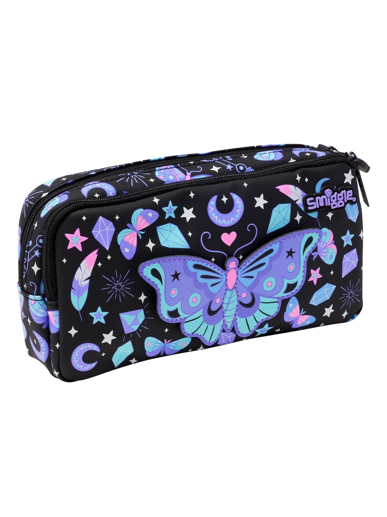 Smiggle Butterfly pencil case pouch – cute and fun school accessory for kids