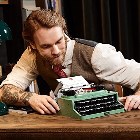 LEGO Ideas Typewriter Building Kit; Great Gift Idea for Writers 21327 (2,079 Pieces)
