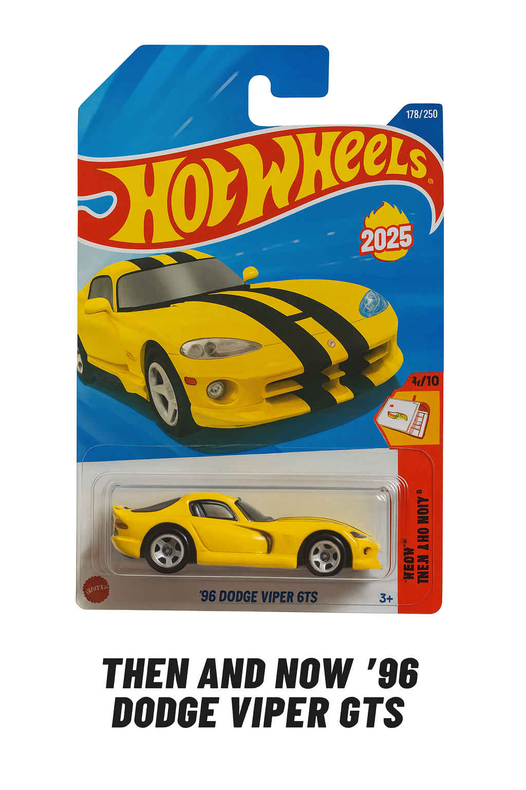 Hot Wheels ’96 Dodge Viper GTS – Then and Now Series (2025)