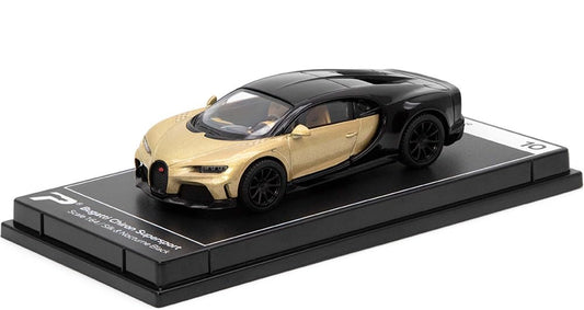 PosterCars 1:64 Bugatti Chiron Supersport – Silk & Black | Hypercar League Collection Premium Resin Sculpture