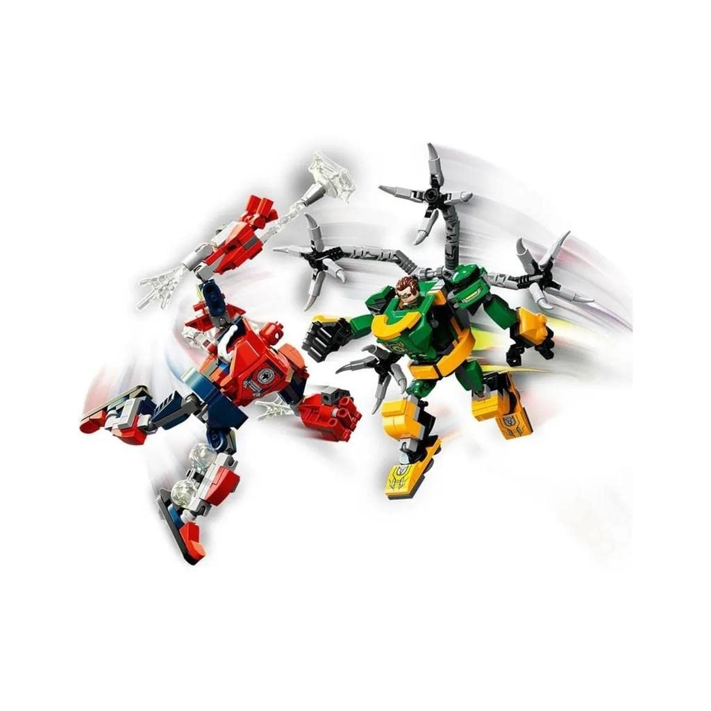 LEGO Marvel SpiderMan & Doctor Octopus Mech Battle 76198 Building Toy (305 Pieces, Multicolor)
