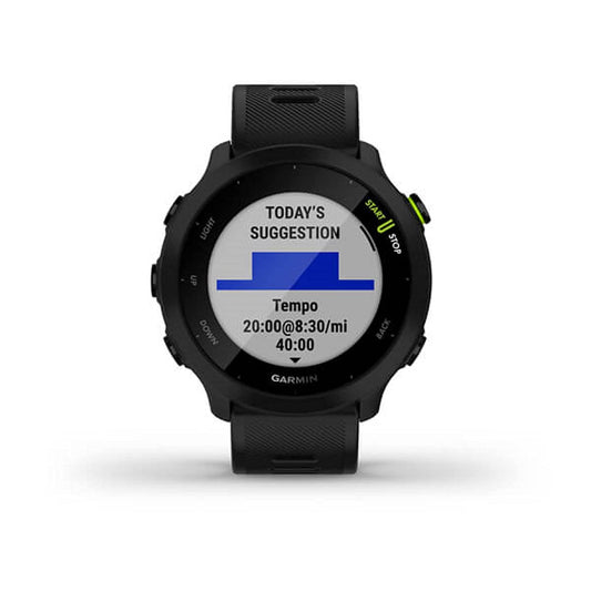 Garmin Forerunner 55, GPS Running Watch with Daily Suggested Workouts, Up to 2 Weeks of Battery Life (Black)