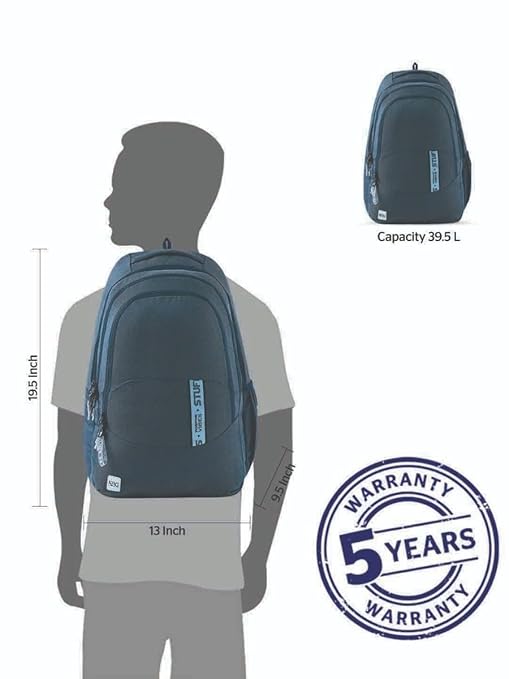Wildcraft WIKI 5 Shool Bag 39.5L (12972) – Spacious, Stylish & Durable Backpack for School, College & Travel