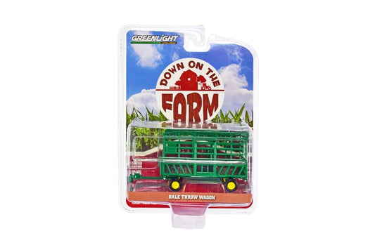 Greenlight Down on the Farm – Bale Throw Wagon 1:64 Scale Die-Cast Accessory
