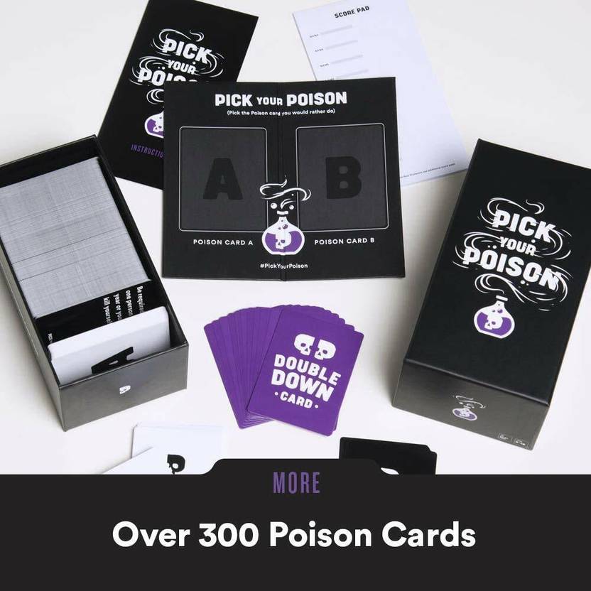 Pick Your Poison Party Card Game