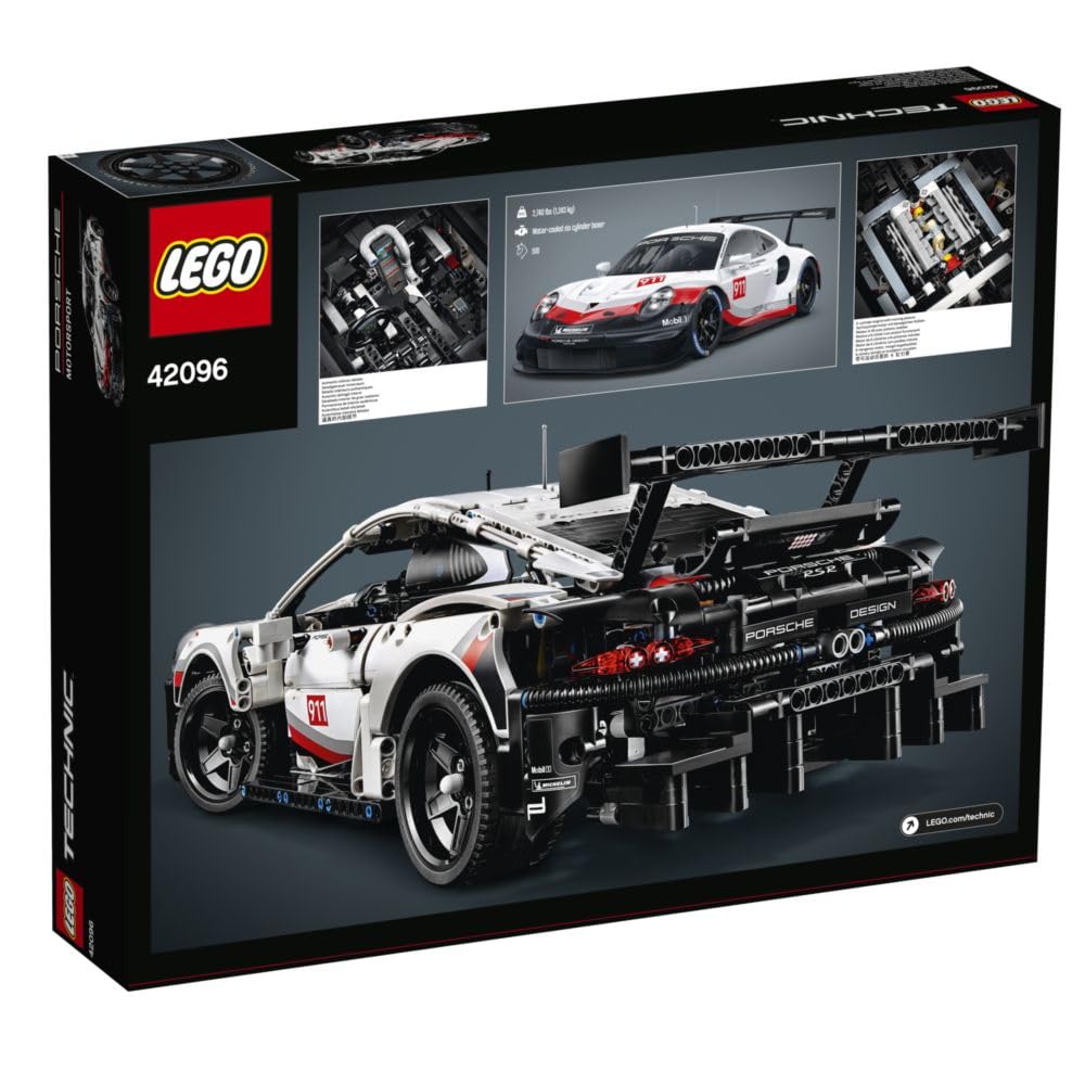 LEGO 42096 Technic Porsche 911 Rsr Building Blocks For Kids (1580 Pcs) ,Multicolor