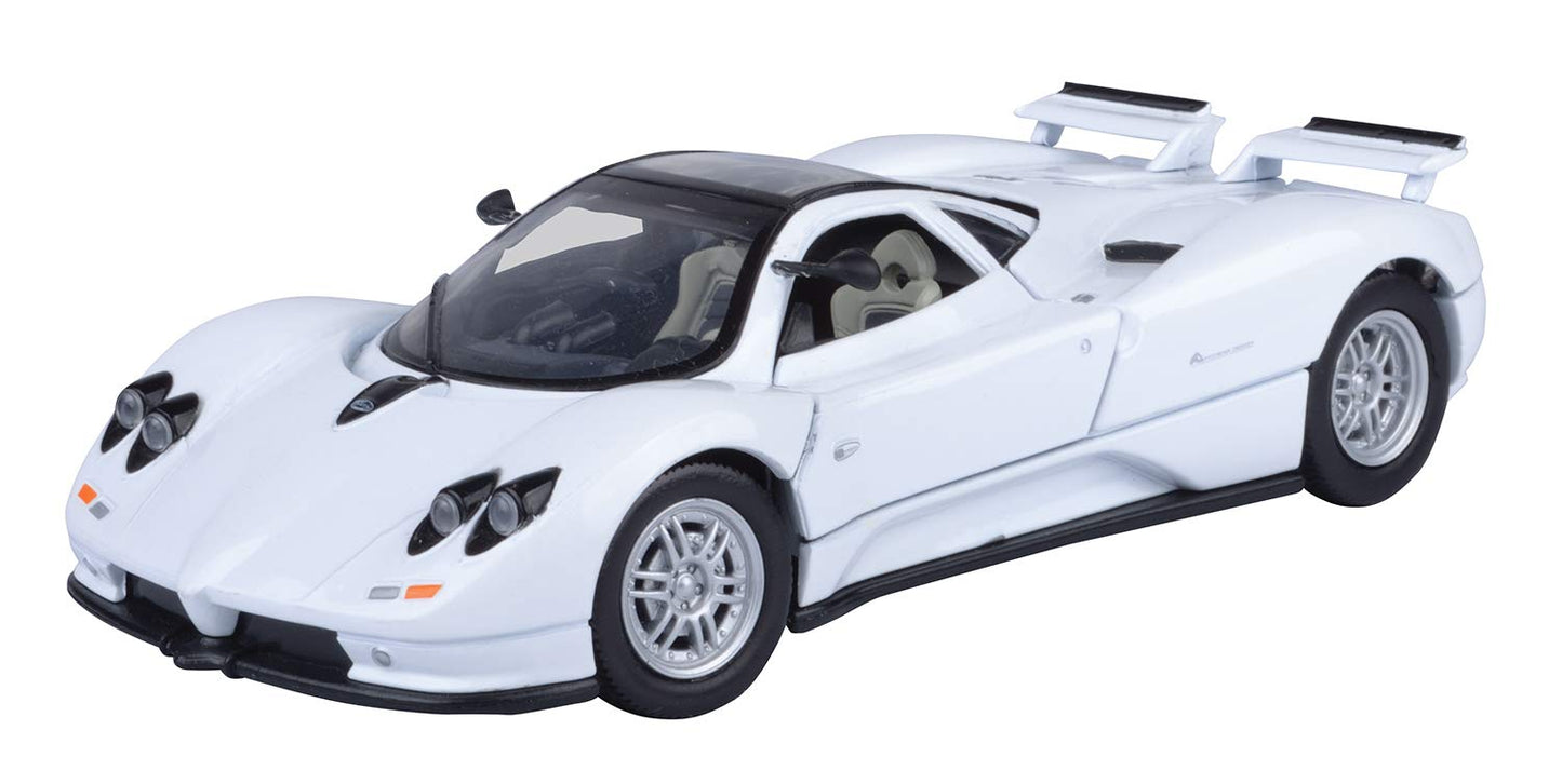 Motormax Pagani Zonda C12 Coupe White 1/18 Model Car with or without Individual Number Plate