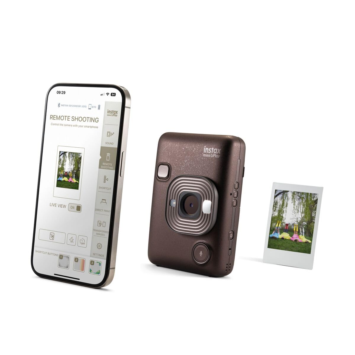 Instax Mini LiPlay Hybrid Instant Camera (Bronze)