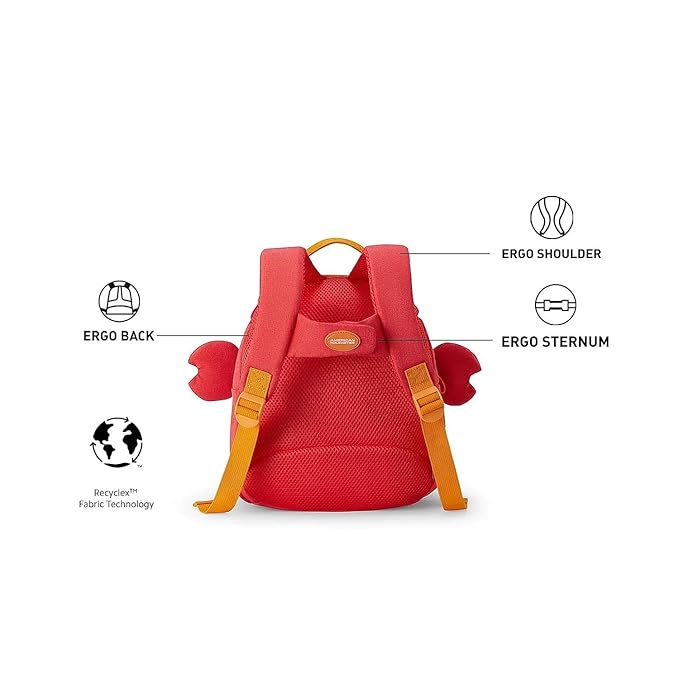 American Tourister Coodle 3.0 Backpack 01 – Craby Orange | Stylish & Spacious