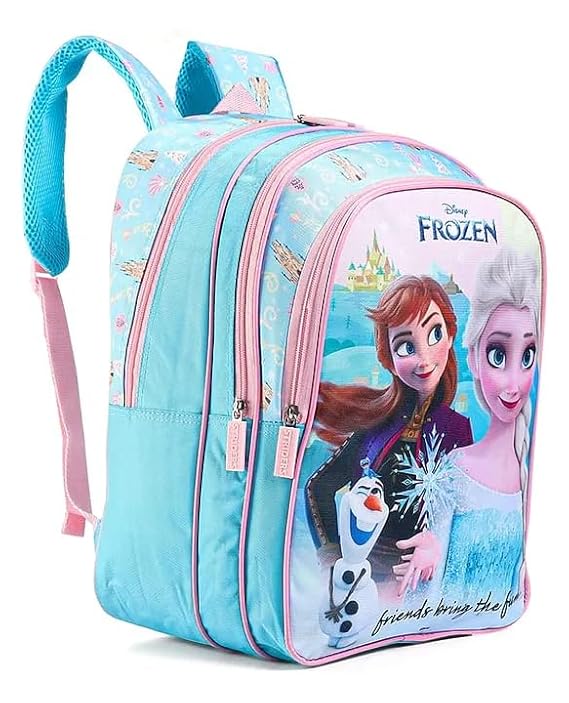 STRIDERS Frozen 18-Inch School Backpack with Sparkling Elsa & Anna Design Lightweight & Spacious