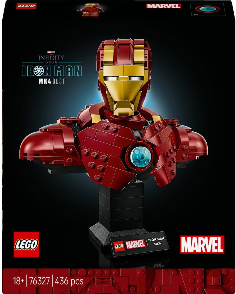 LEGO 76327 Marvel Iron Man MK4 Bust Building Set (436 Pieces)
