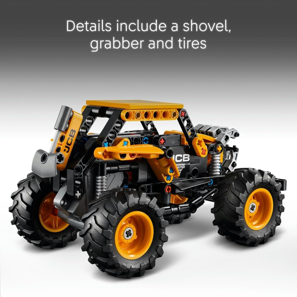 LEGO Technic Monster Jam DIGatron Pull-Back Truck Toy - Vehicle Building Set for 7+ Year Old Boys & Girls Who Love Creative Play - Gift Idea 42199
