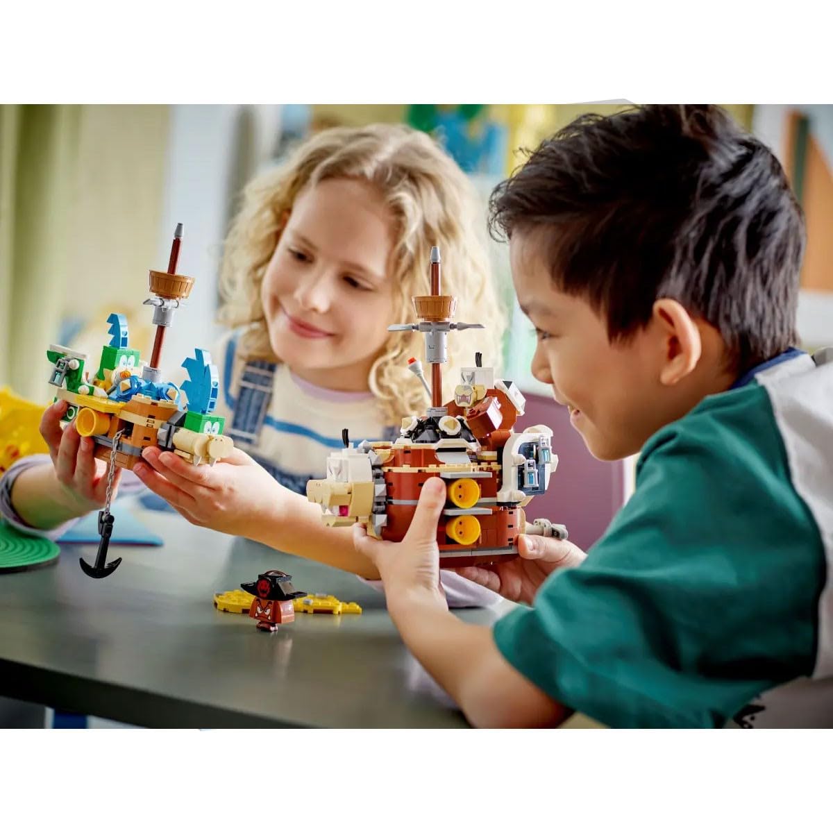 LEGO 71427 Super Mario Larry's and Morton’s Airships Expansion Building Set (1062 Pieces)