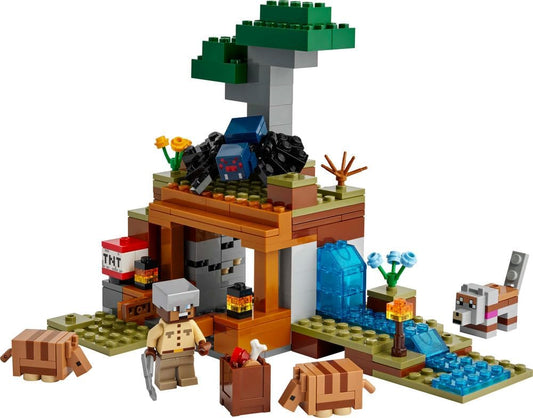 LEGO Minecraft The Armadillo Mine Expedition Set - Building Toy for 8+ Year Old Girls & Boys, with Cave Spider and Wolf Figures for Pretend Play - Birthday Gift Idea 21269