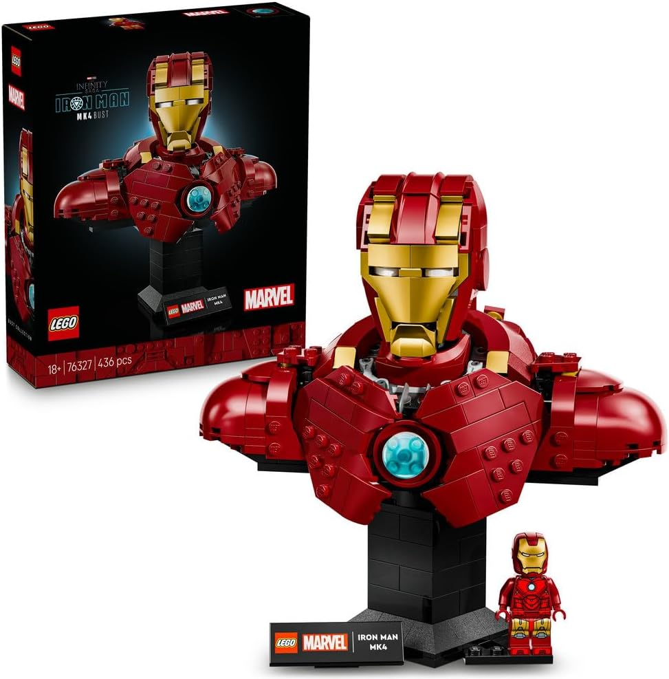 LEGO 76327 Marvel Iron Man MK4 Bust Building Set (436 Pieces)