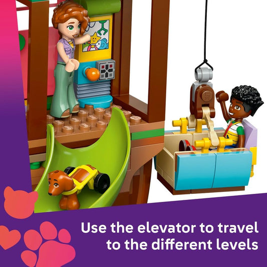 LEGO Friends Friendship Tree House Hangout, Toy Building Kit for Kids, Pretend Play for Girls and Boys Aged 8 Years Old and Over, Nature Playset, 4 Minidoll Characters and 2 Animal Figures 42652