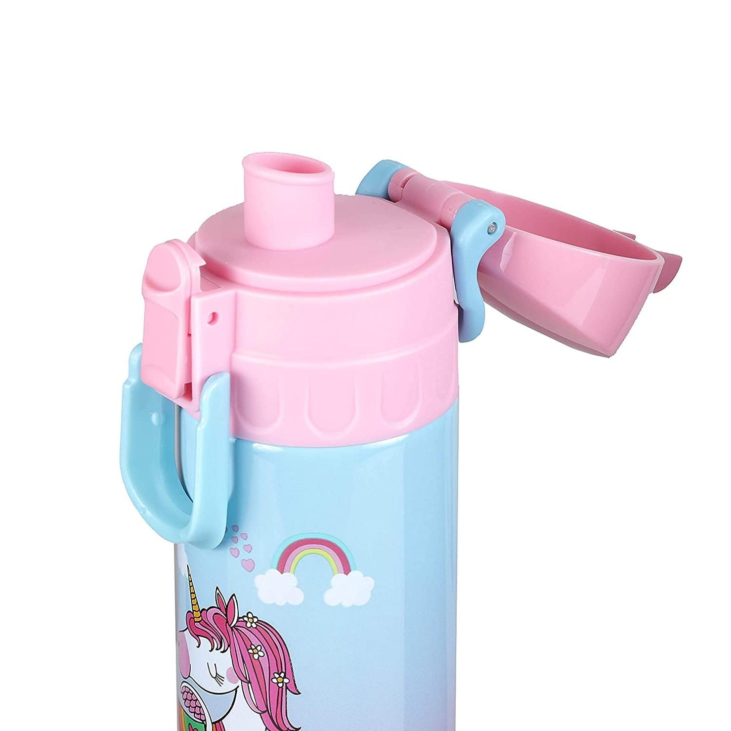 Stainless Steel Bottle for Kids - 500ml, Leakproof & Durable (Unicorn)