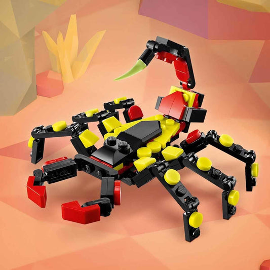 LEGO Creator 3in1 Wild Animals: Surprising Spider Toy Playset 31159 Building Blocks Toys for 7+ Gift for Boys and Girls