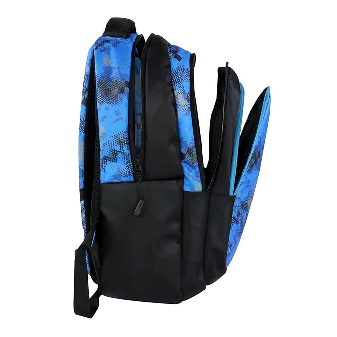 Mike School Bags Trio Backpack – 17L | Stylish & Spacious Blue Backpack