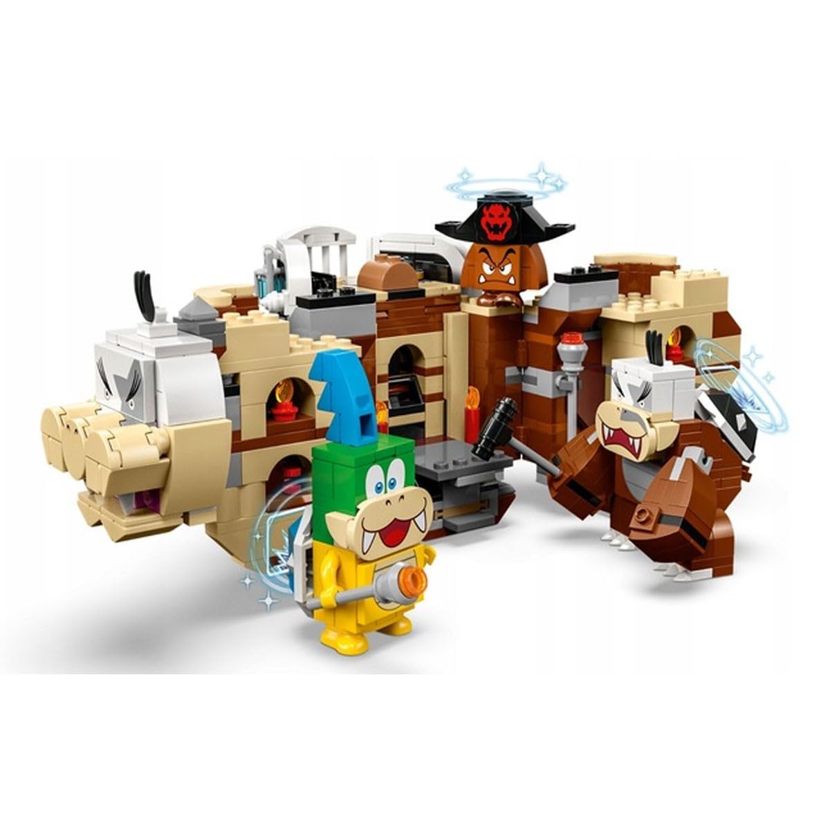 LEGO 71427 Super Mario Larry's and Morton’s Airships Expansion Building Set (1062 Pieces)