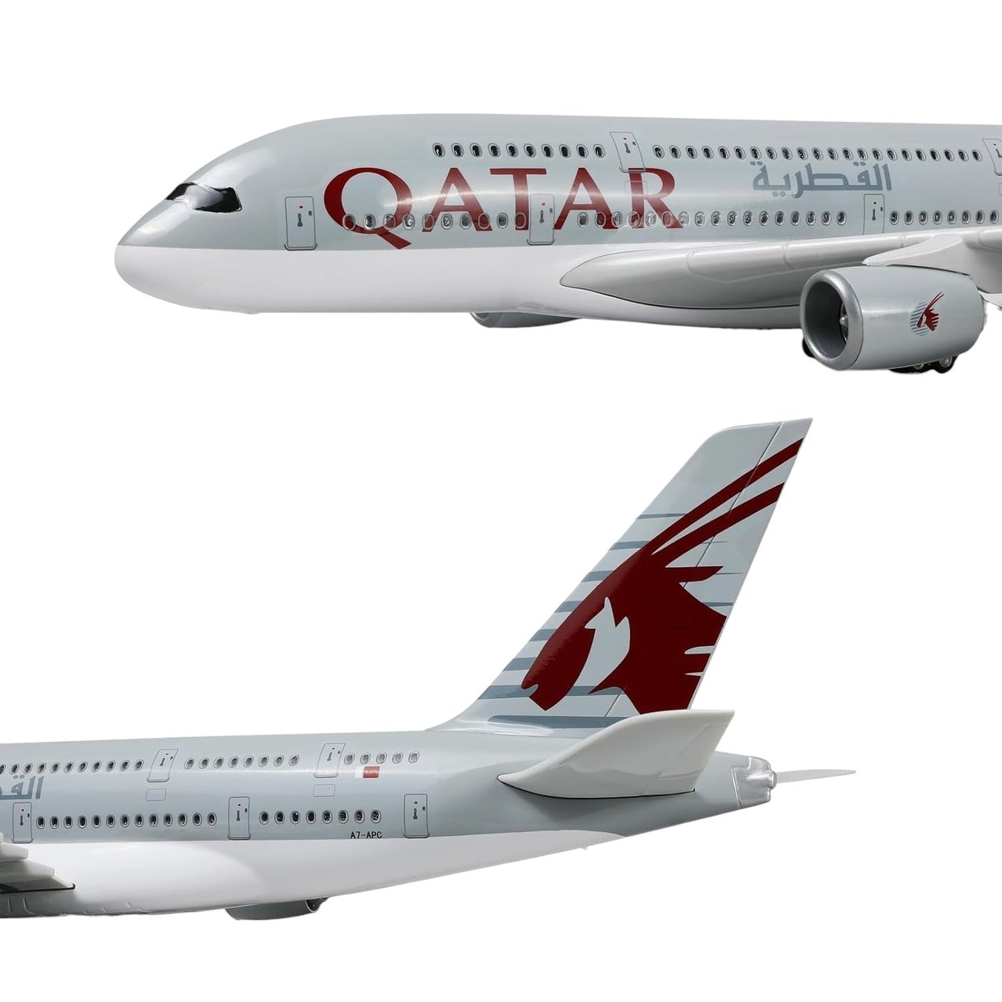 Diecast Aeroplane Display Display Model Airplane : A380 Qatar Airways 46 cm