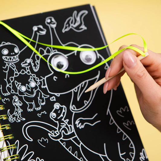 Scratch Art Friends: Dinosaurs by Bookoli