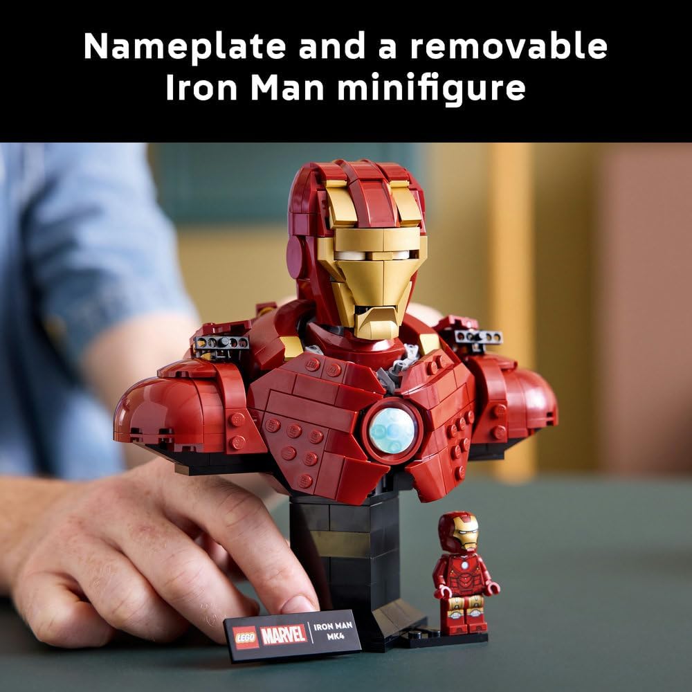 LEGO 76327 Marvel Iron Man MK4 Bust Building Set (436 Pieces)