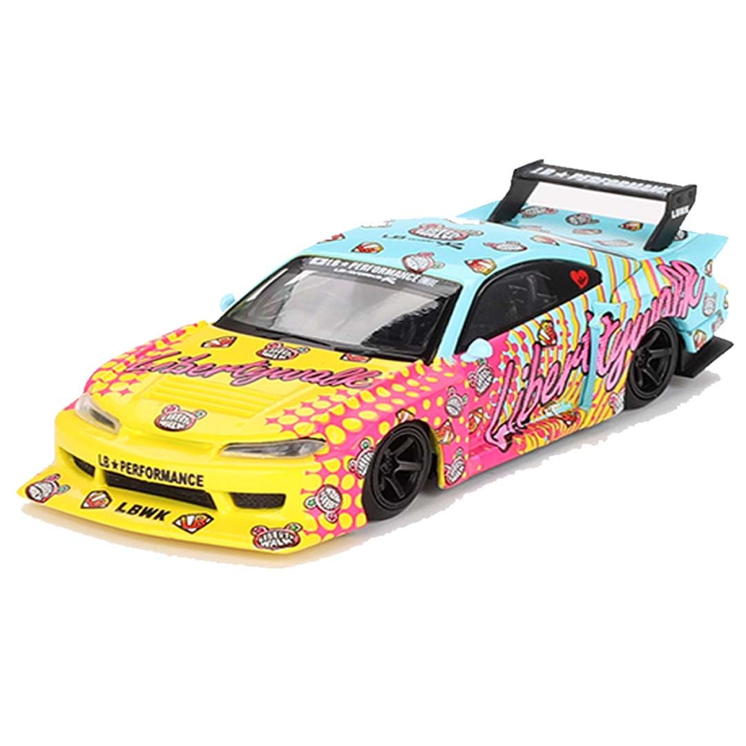 Mini GT Die Cast Collectrors Model Cars: (Niss'an Silvia (S15) LB-Super Silhouette LBWK Kuma)