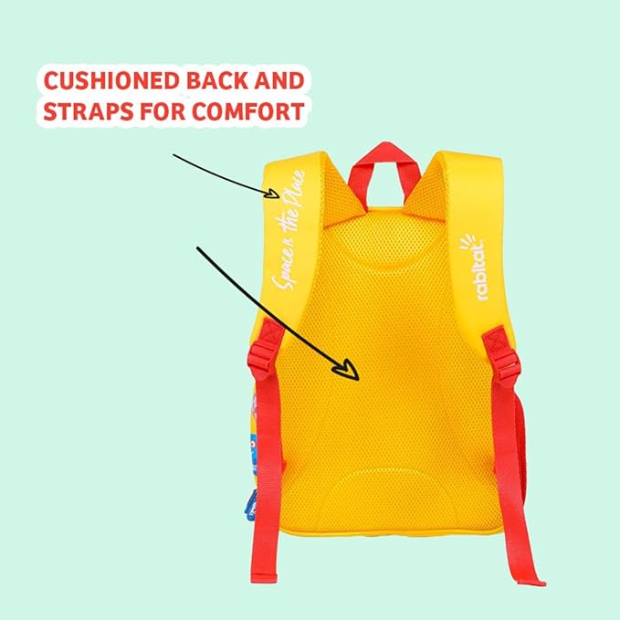 Rabitat School Bags Smash Unisex School Bag | Kids Backpack for Girls, Boys - 4 to 8 Years Age