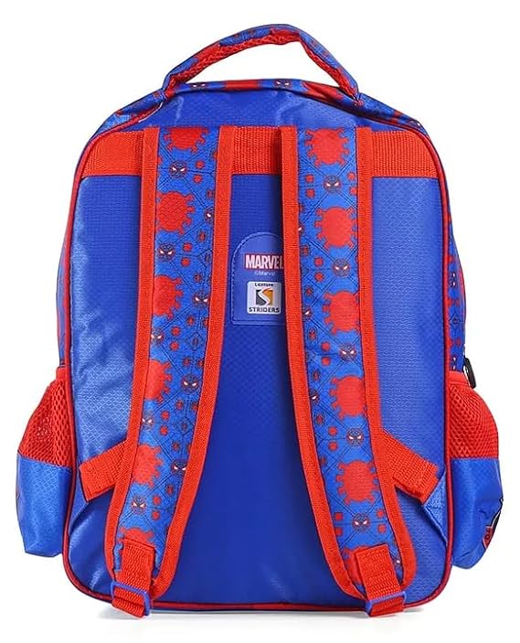 STRIDERS Spider-Man 14-Inch Premium Kids School Bag Lightweight, Trendy Backpack for 3 to 5 Year