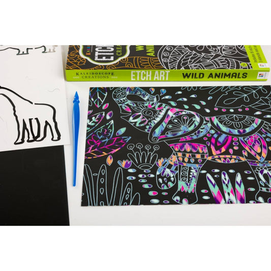 Kaleidoscope Etch Art Creations: Wild Animals
